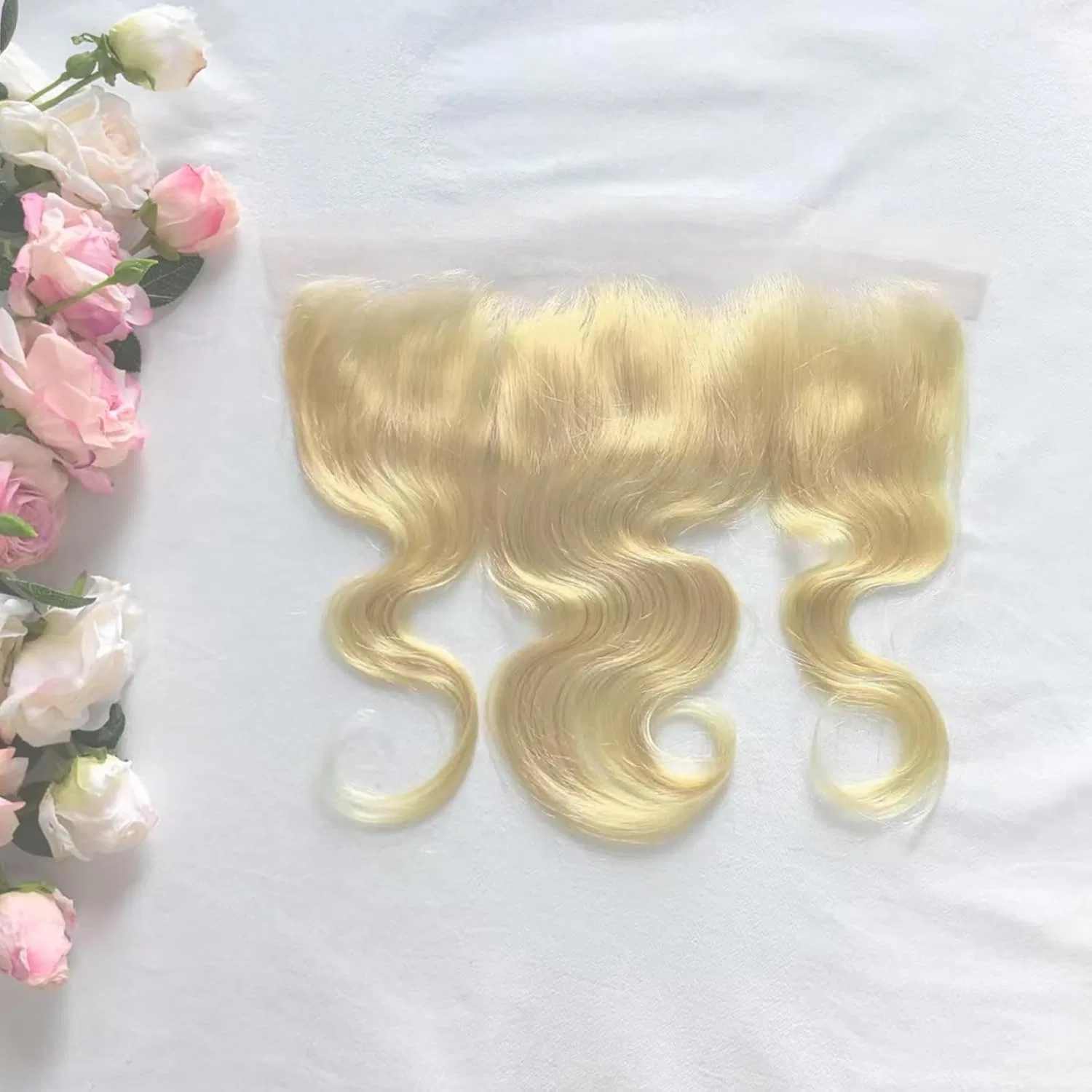 Блондинистый фронтальный парик 613 13x4 из бразильских волос ‎Arenshxc, 613 Blonde Closure 13X4 Body Wave