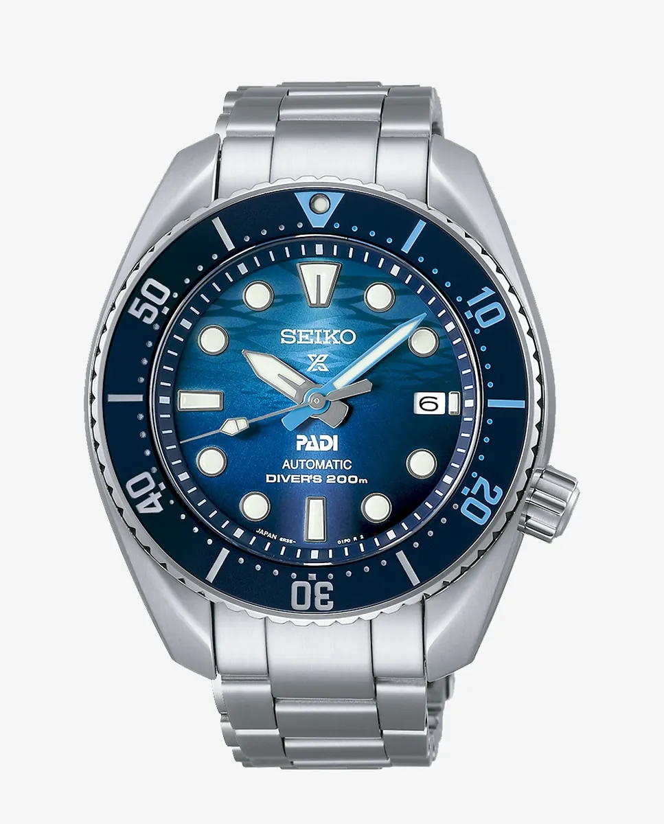 

Мужские автоматические часы Prospex SPB375J1 из стали с серебряным ремешком Seiko, серебряный