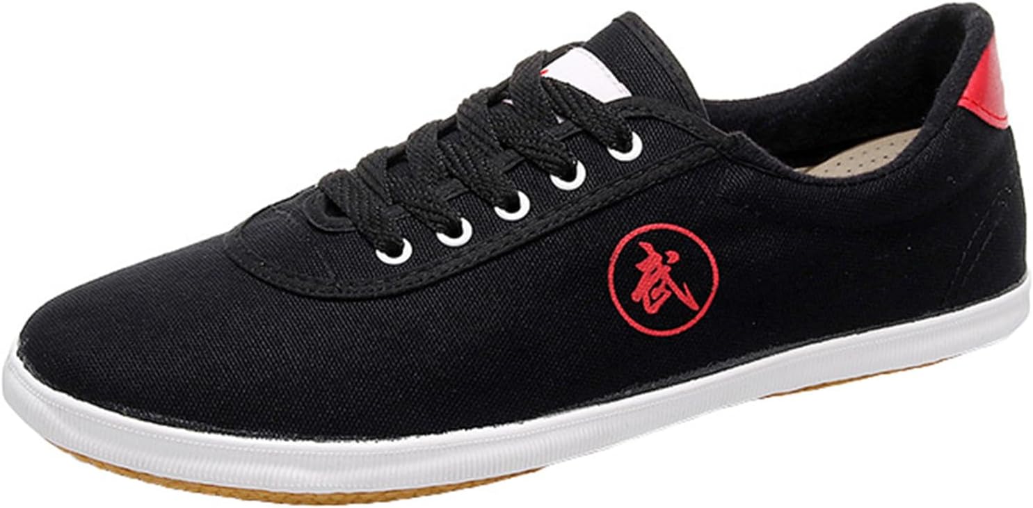 

Боевые туфли JiuQing для мужчин, женщин и детей для Тайцзи и Тхэквондо, кроссовки из ткани, обувь для ходьбы, черный