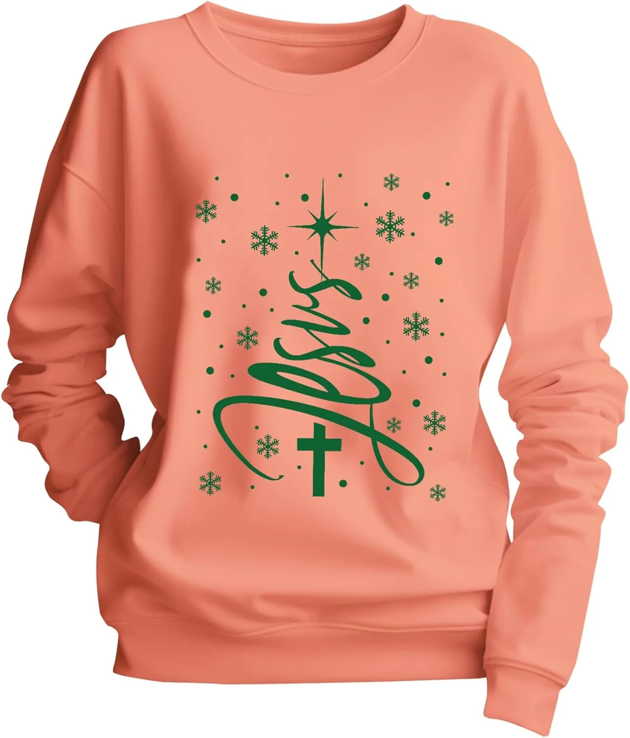 

Толстовка с принтом "Jesus Christmas Tree" Yuisi Doxn