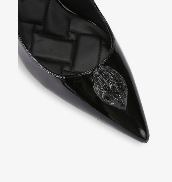 Туфли-Лодочки Belgravia из лакированной кожи с изображением головы орла Kurt Geiger London, черный — фото 4