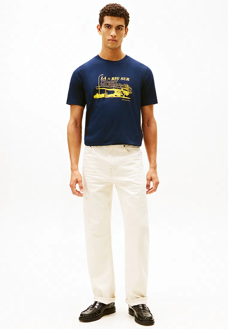 Футболка с фотопринтом, TH Mainline Tommy Hilfiger, темно-синий — фото 4