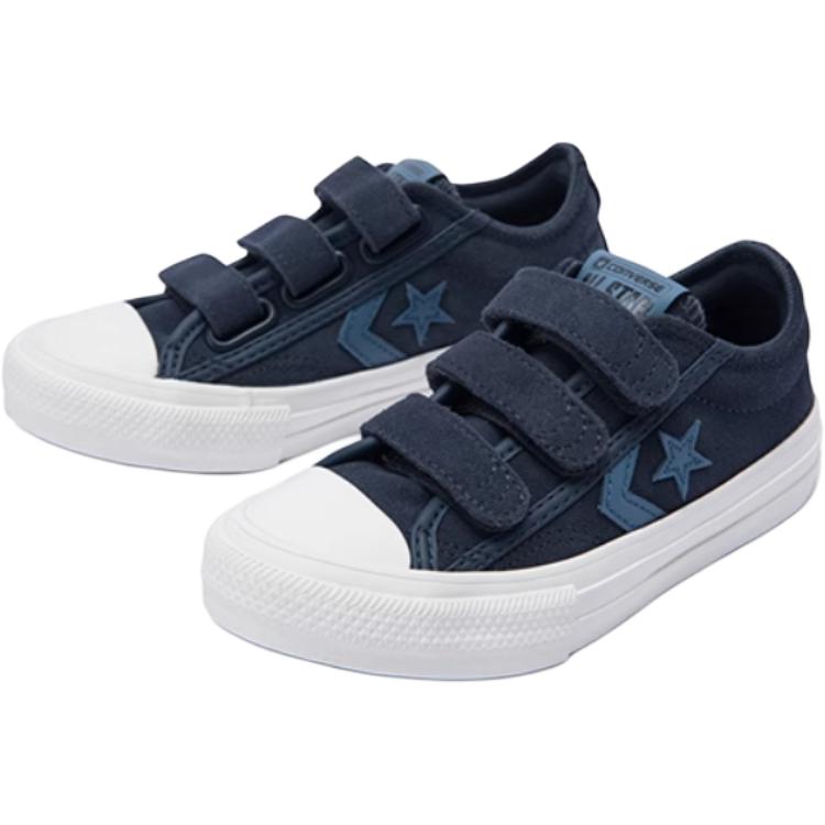 Звездные игроки 76 низкие детские кеды Converse, синий — фото 3
