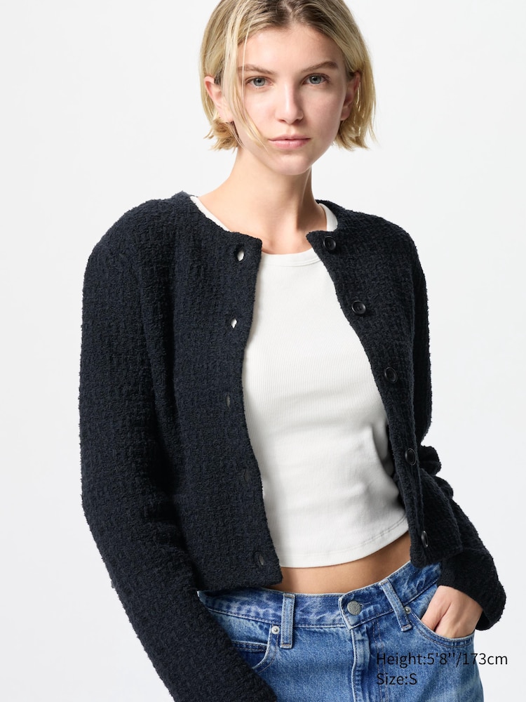 

Жакет укороченный Uniqlo, цвет 09 черный