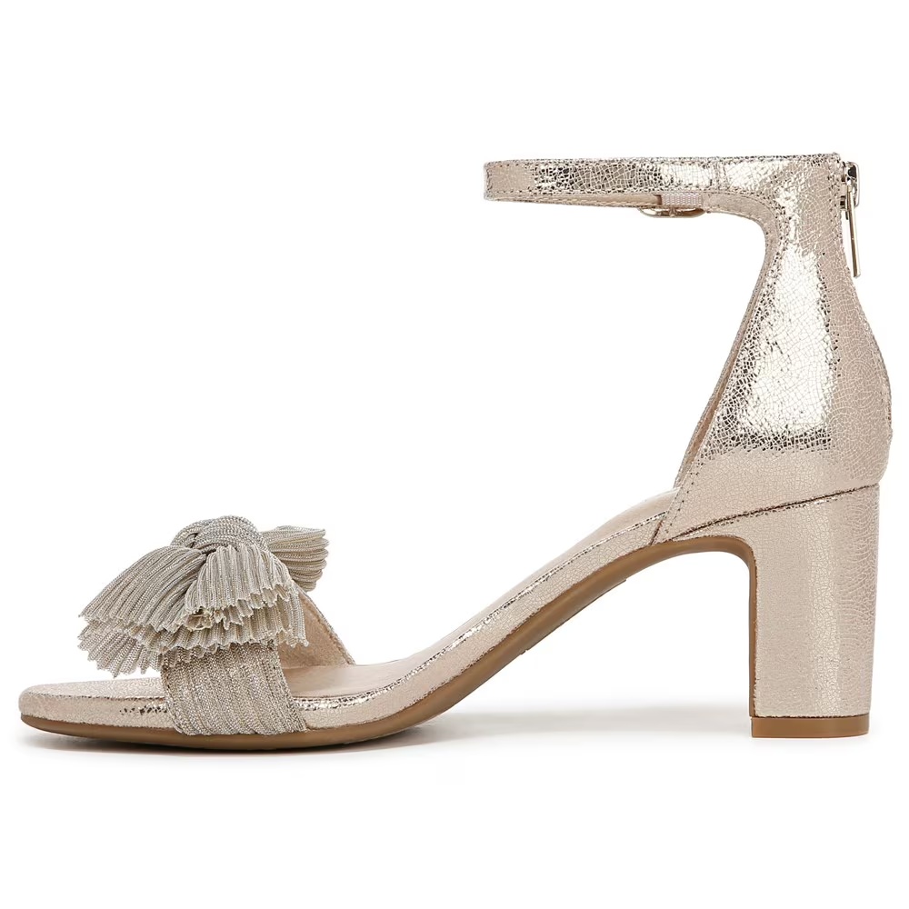 Женские босоножки на каблуке с бантом Florence Lifestride, platino faux leather — фото 4