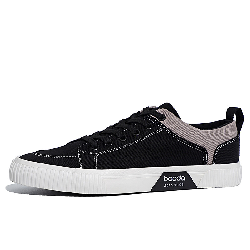 

Кеды Baoda Skateboard Shoes Men Low-Top, черный/белый