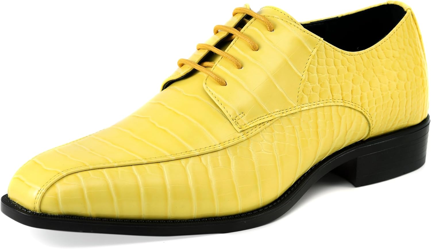 

Мужские классические туфли Amali Harvey Fashion с крокодиловой кожей, желтый