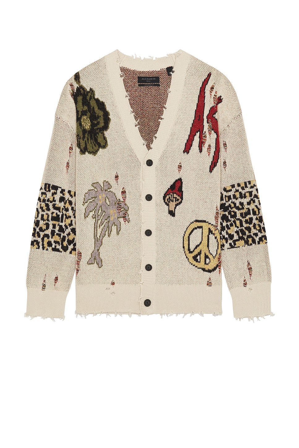 

Кардиган Jay от Allsaints, ecru white