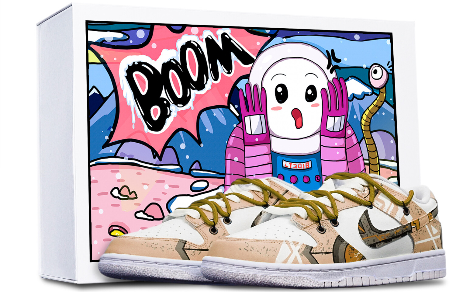 

Кроссовки Nike Dunk Skateboard Shoes Women's Low-Top White