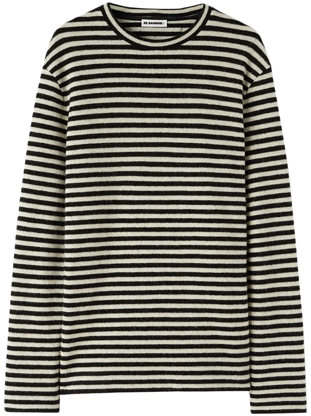 

Шерстяной свитер в полоску JIL SANDER, черный