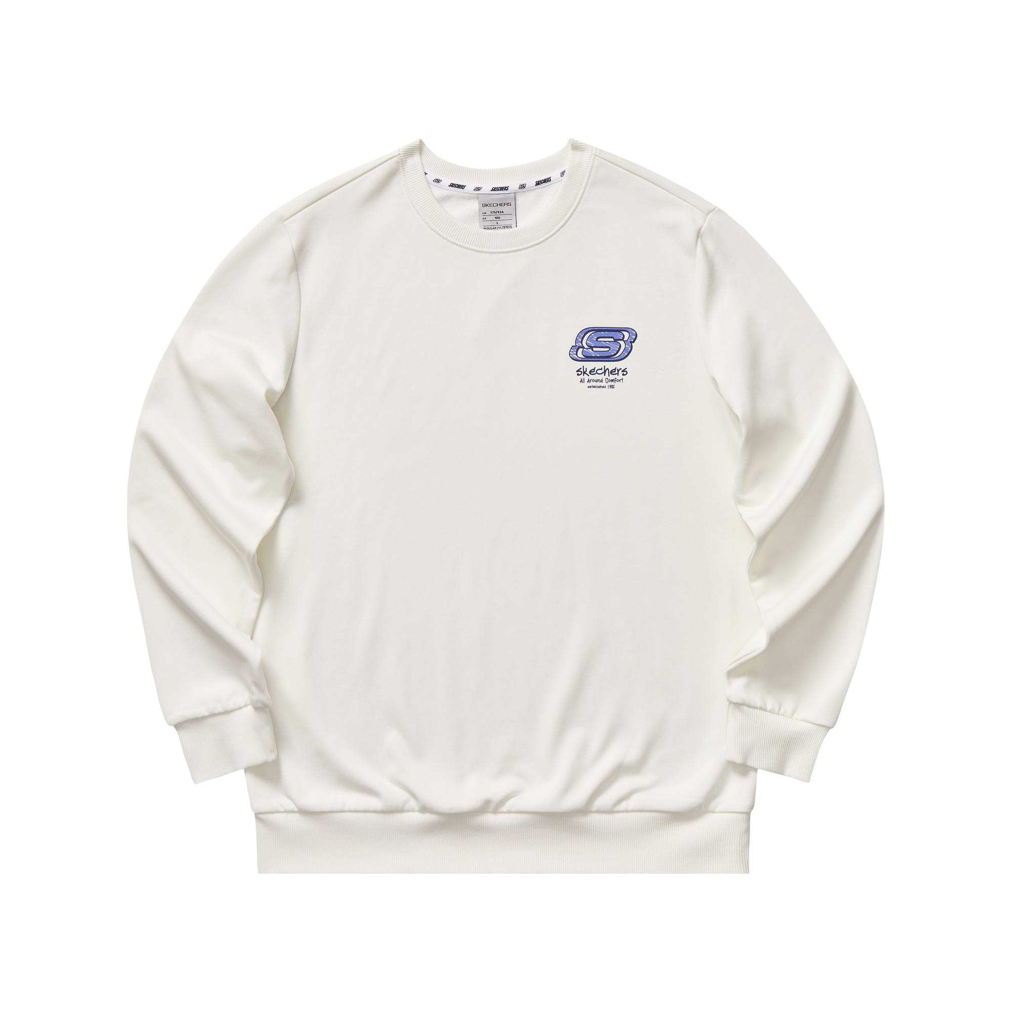 

Skechers Цветная свитшот унисекс Marshmallow White-0074