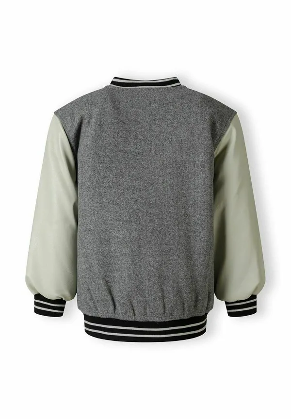 Зимняя куртка в стиле университетского колледжа Minoti, Grey/Cream — фото 4