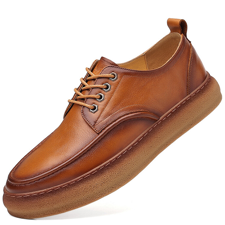 Туфли мужские Men"s Casual Men Low-Top Gzz, коричневый — фото 2