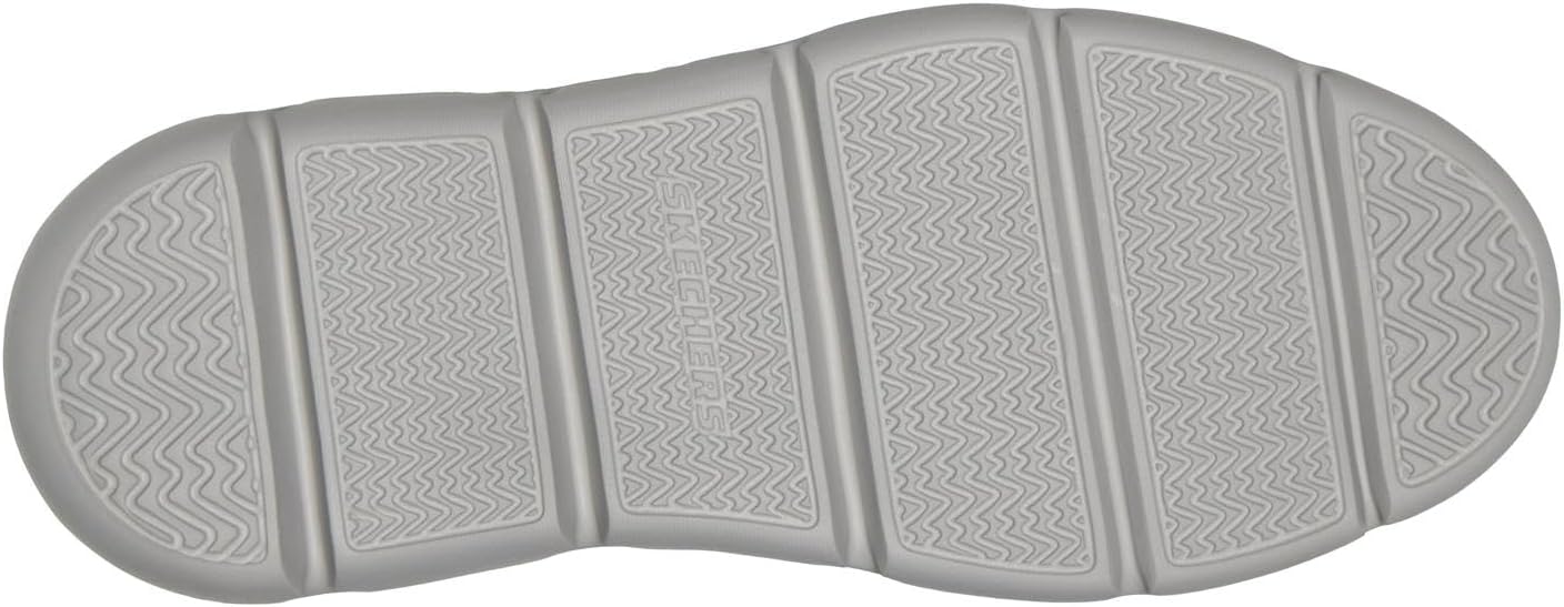 Мужские лоферы Skechers Garza без шнурков, Dark Taupe Leather Synthetic — фото 2