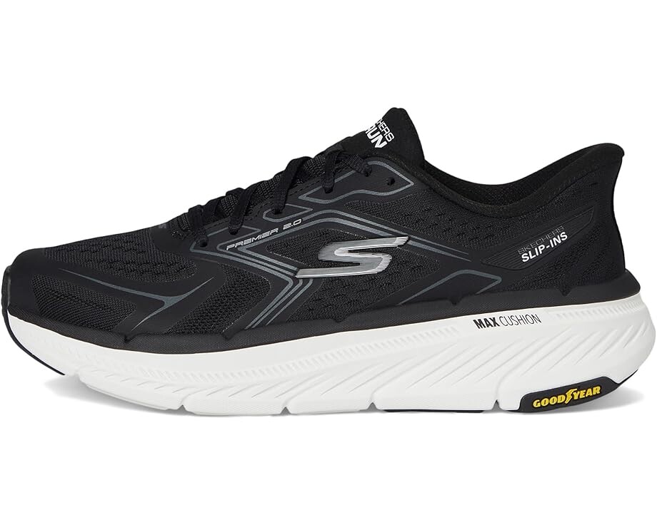 Кроссовки SKECHERS Max Cushioning Premier 2.0 Overland Hands Free Slip-Ins, черный/белый — фото 4