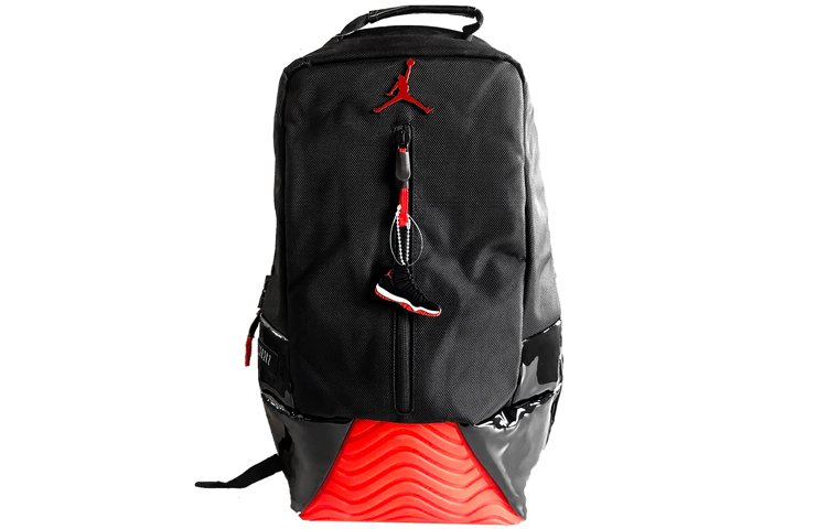 

Jordan Нейлоновая баскетбольная сумка рюкзак мужская черная красная, Black Red