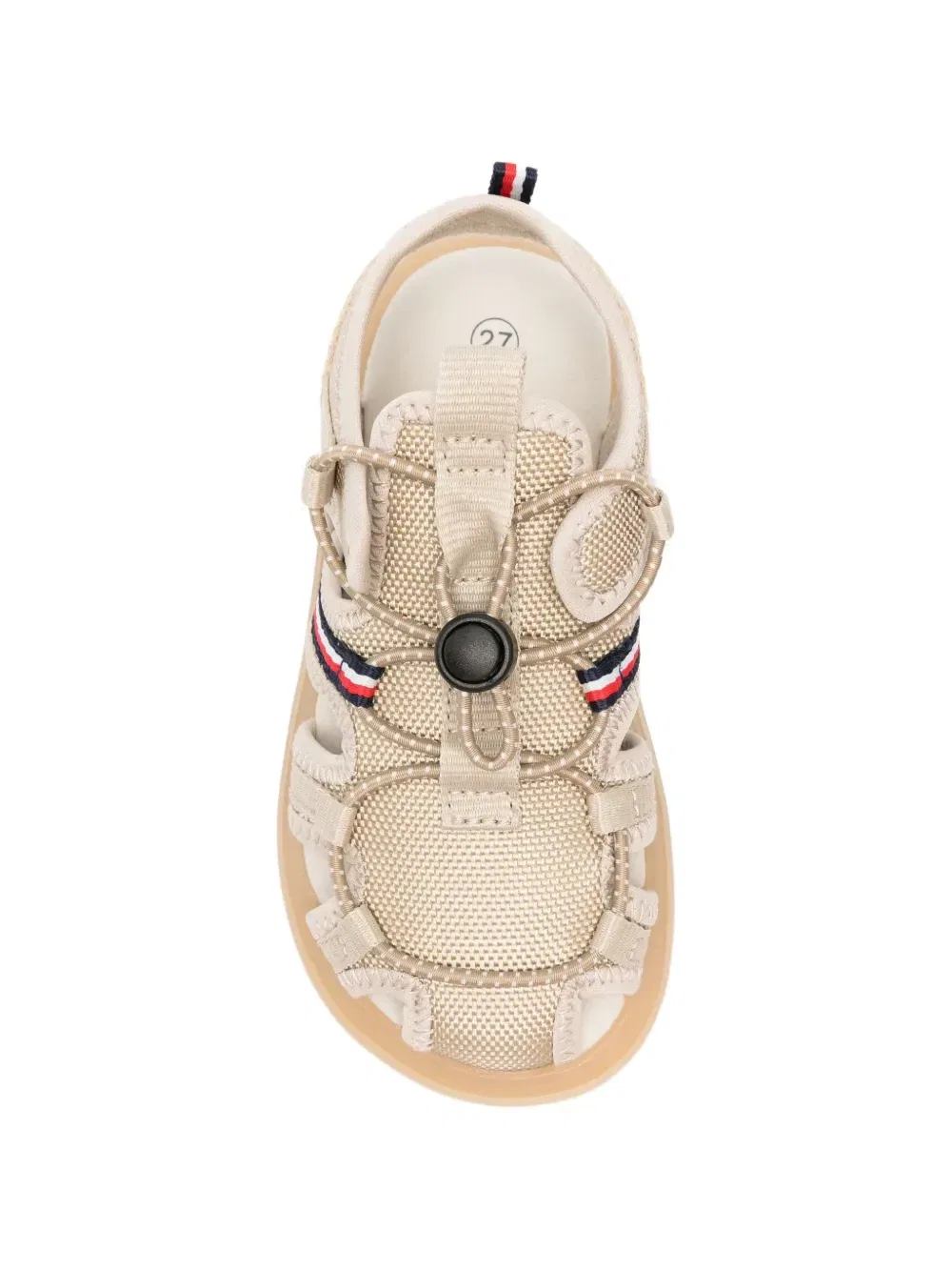 Сандалии со вставками и застежкой-тоггл Tommy Hilfiger Junior, бежевый — фото 3