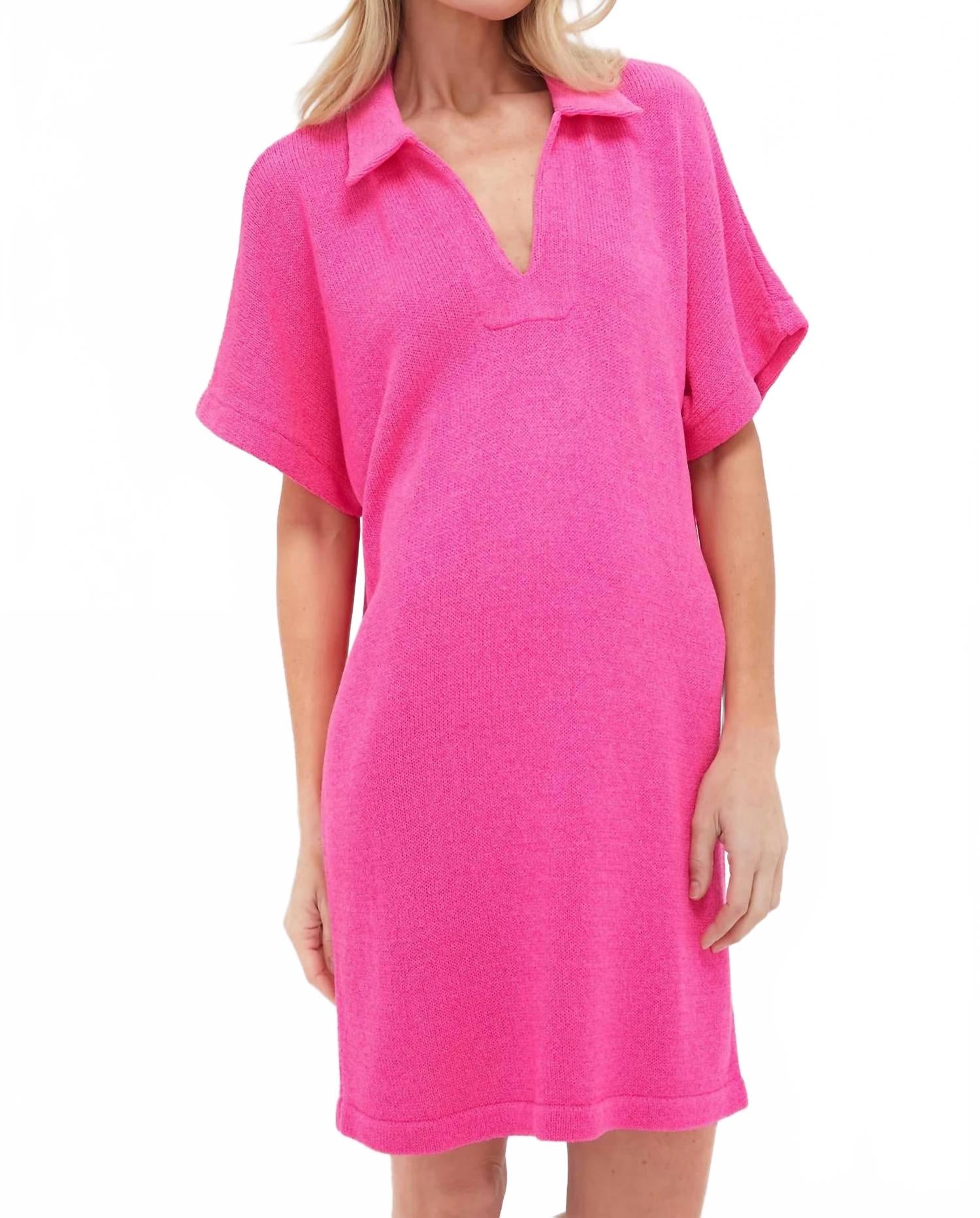 

Pomander Place Мини-платье-поло Maren розового цвета