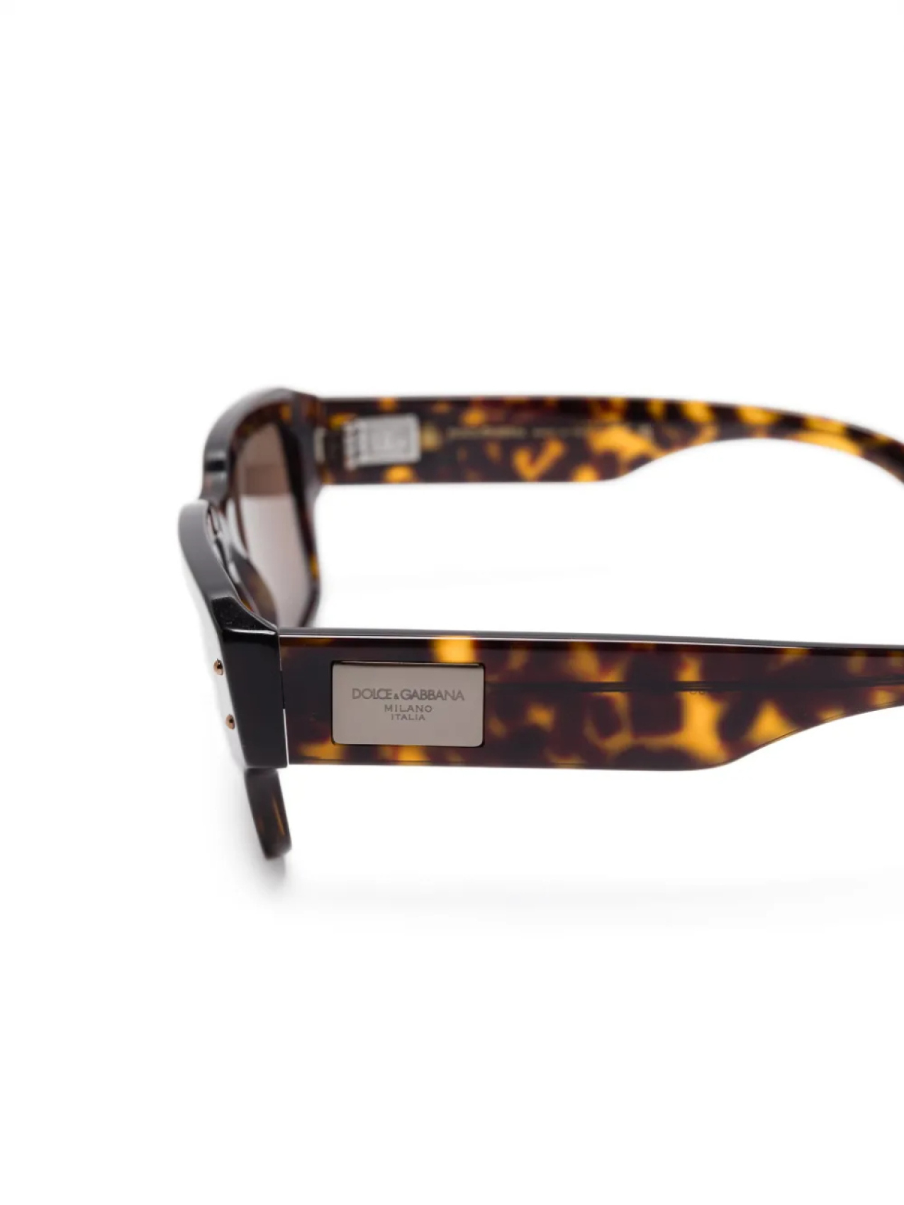 Солнцезащитные очки с логотипом Dolce & Gabbana Eyewear, коричневый — фото 3