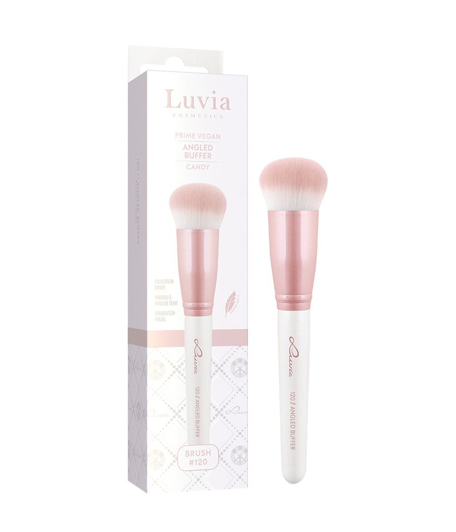 

Кисть для нанесения тонального крема Luvia Prime Vegan Angled Buffer - Candy 120, 1 шт.