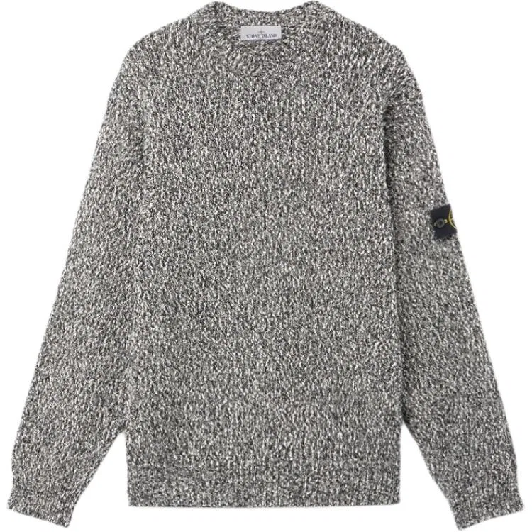 Свитер с нашивкой Compass-badge STONE ISLAND, Black Gray