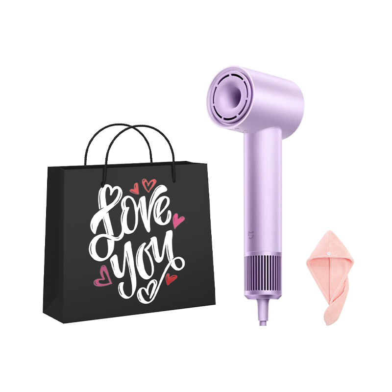 

YLH501 Фен для волос 1600W с водяными ионами Mi, H501 Purple Valentine's Day gift box