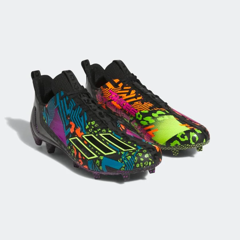 Футбольные бутсы Adidas Adizero 2 для мужчин, черный/розовый — фото 2