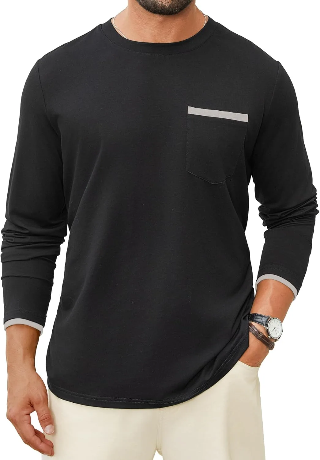 

Hardaddy мужская футболка с карманом и цветными блоками