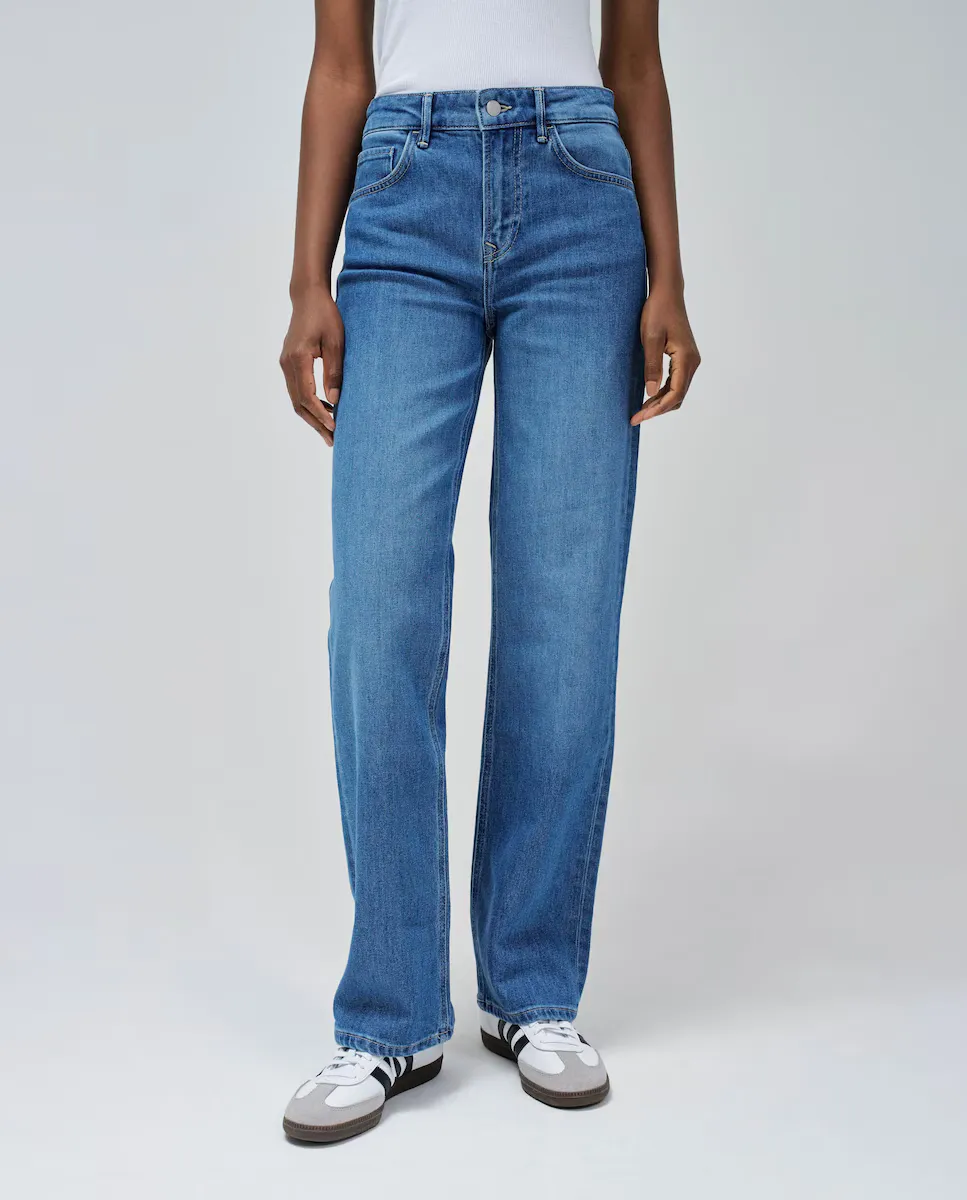 

Настоящие женские джинсы прямого кроя с высокой посадкой Salsa Jeans, синий