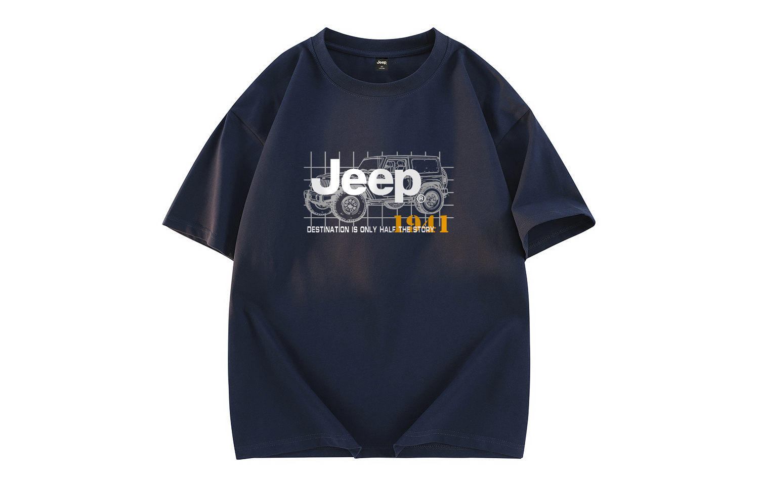 

Футболка Unisex Crew Neck Moderate Heavyweight Jeep, темно-синий