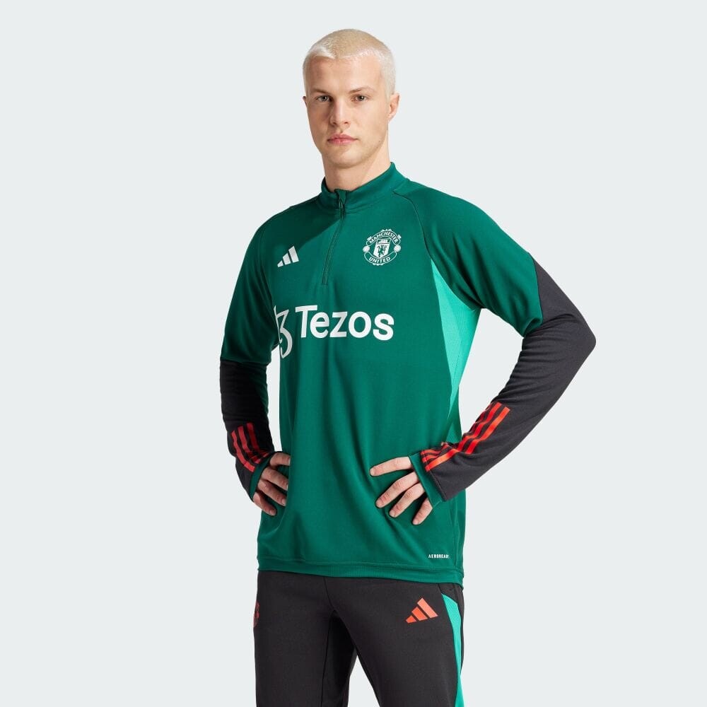 

Джерси Adidas Manchester United Tiro 23 training top, цвет College Green/Black/Green/Active Red