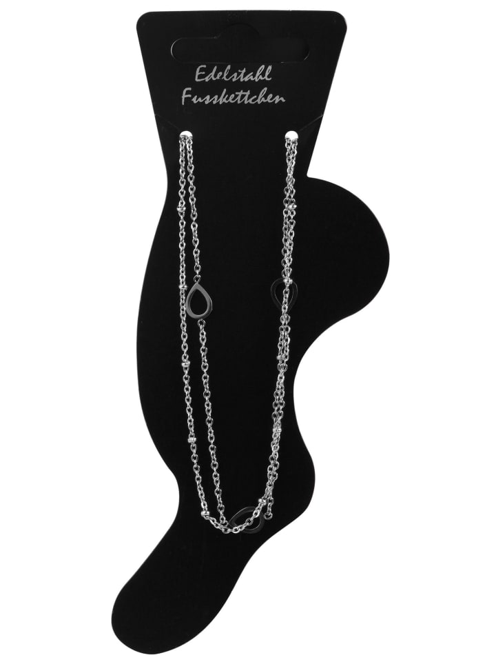 

Adeliás Женский браслет из нержавеющей стали, 24 см, серебристый