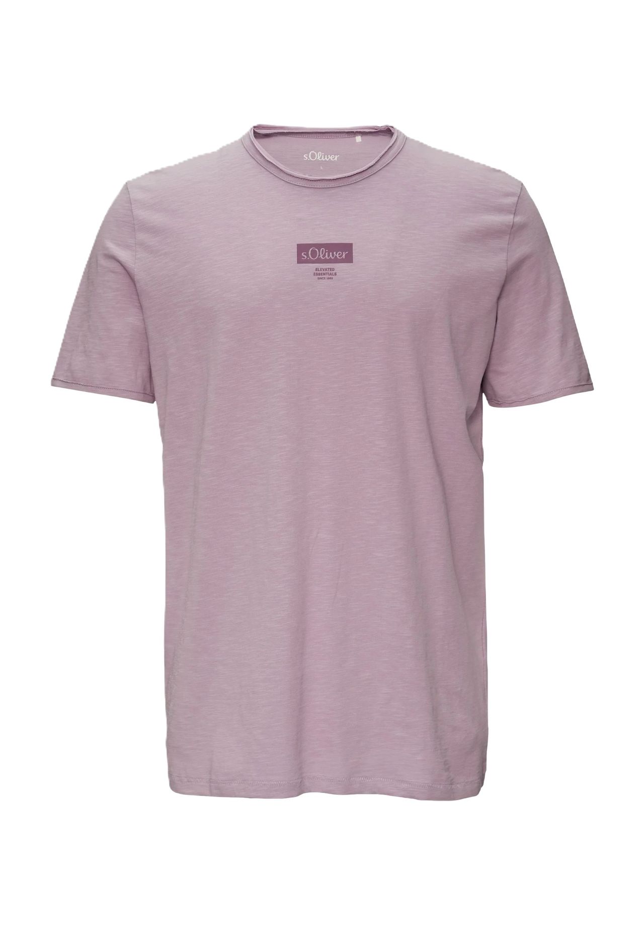 

Футболка, хлопок, мужская S.Oliver, цвет 4084 Lilac/pink