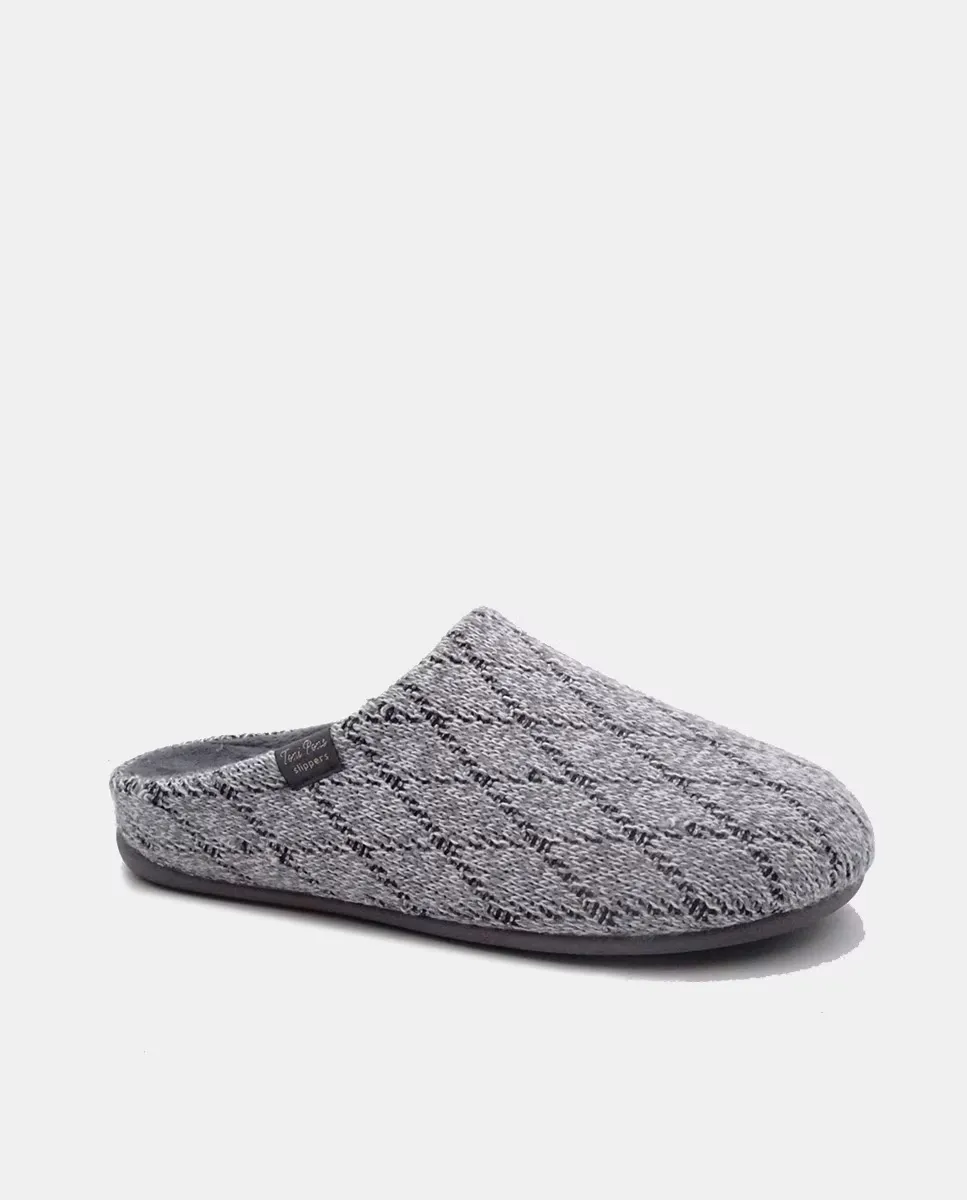 

Мужские тапочки Nauel из текстиля, с нескользящей подошвой и съемной стелькой Toni Pons, серый