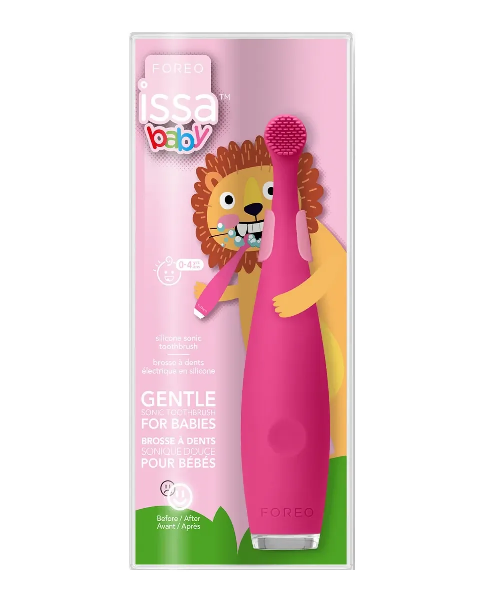 Детская зубная щетка ISSA (0-4) Strawberry Rose Lion Foreo — фото 4