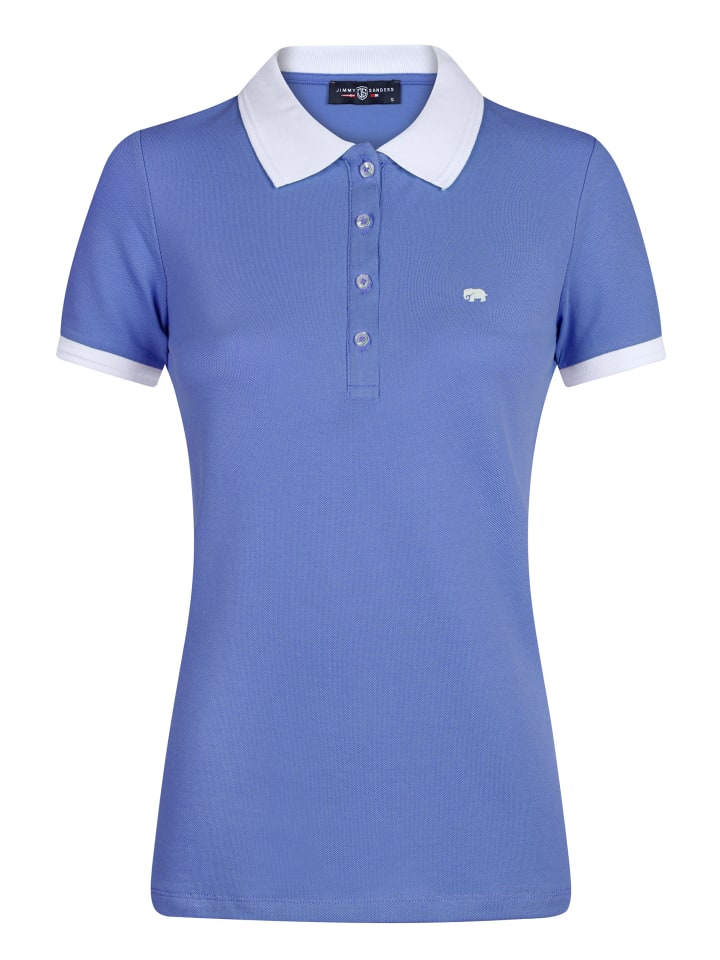 

Рубашка-поло с короткими рукавами синего цвета JIMMY SANDERS