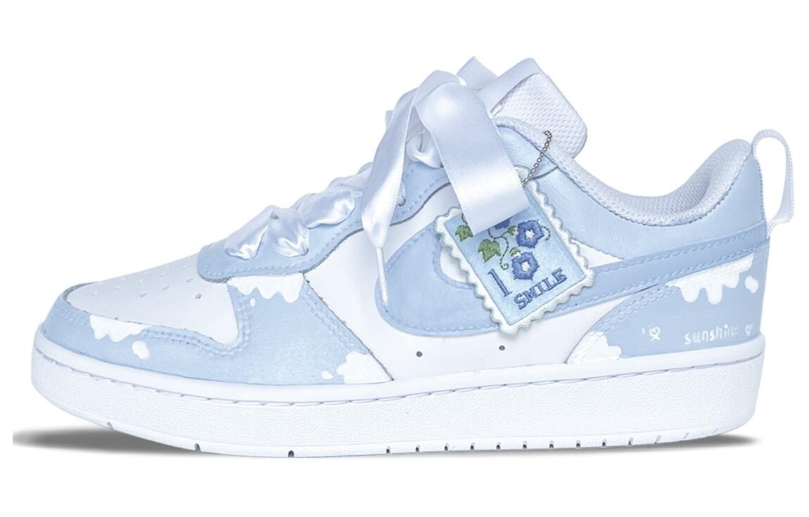 

Кроссовки Nike Court Borough Skateboarding Shoes Women's Low-top Light Blue, голубой, Синий, Кроссовки Nike Court Borough Skateboarding Shoes Women's Low-top Light Blue, голубой