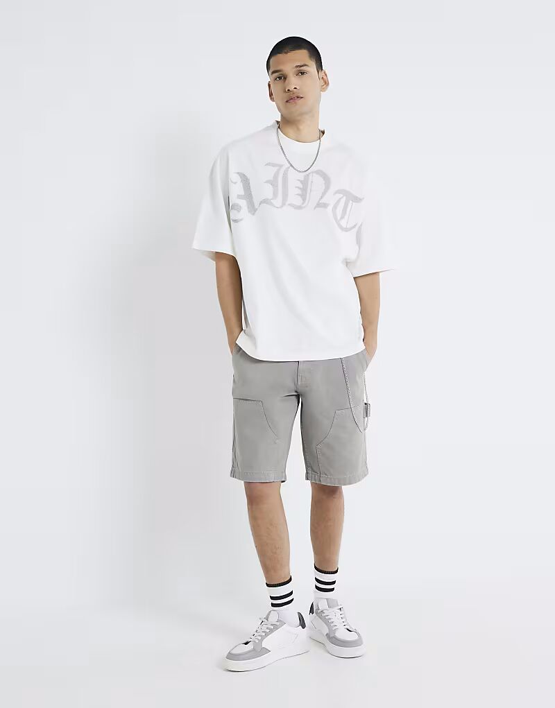 

Шорты River Island Carpenter серого цвета