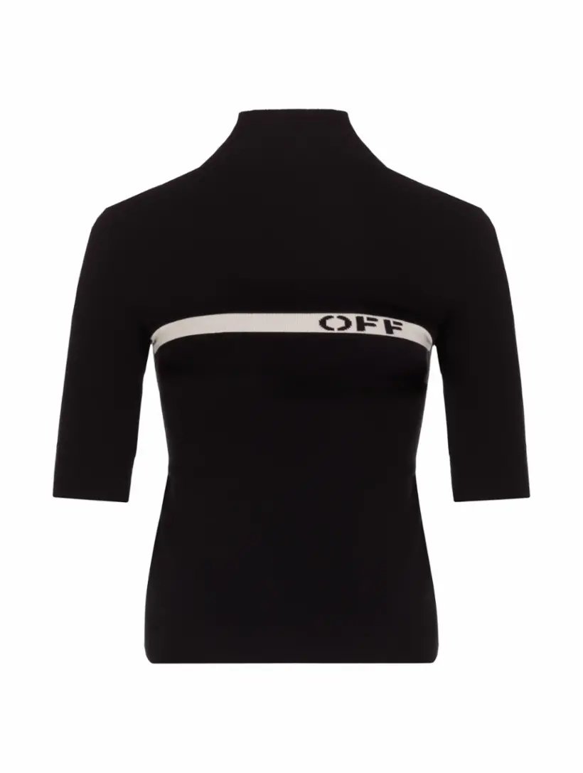 

Водолазка с логотипом Off-White, черный