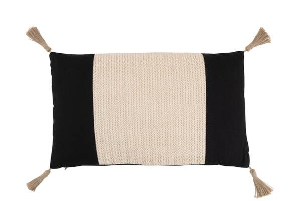 

Подушка J-LINE BLK LOMBOK, 50x30x50 см, черный