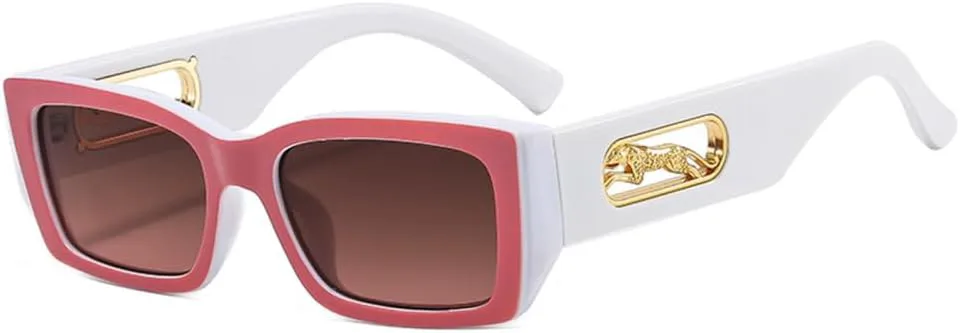 

Солнцезащитные очки прямоугольной формы для женщин и мужчин, с градиентными линзами, оправой и леопардовым принтом, защита от ультрафиолета UV400 generic, 4