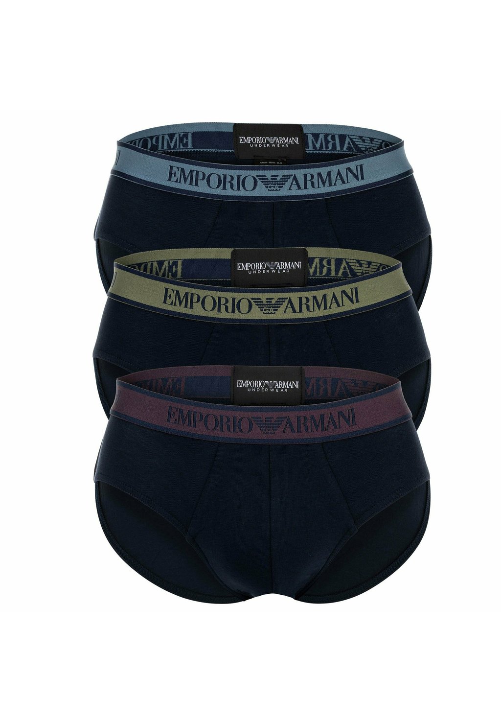 

Трусы 3-PACK Emporio Armani, синий