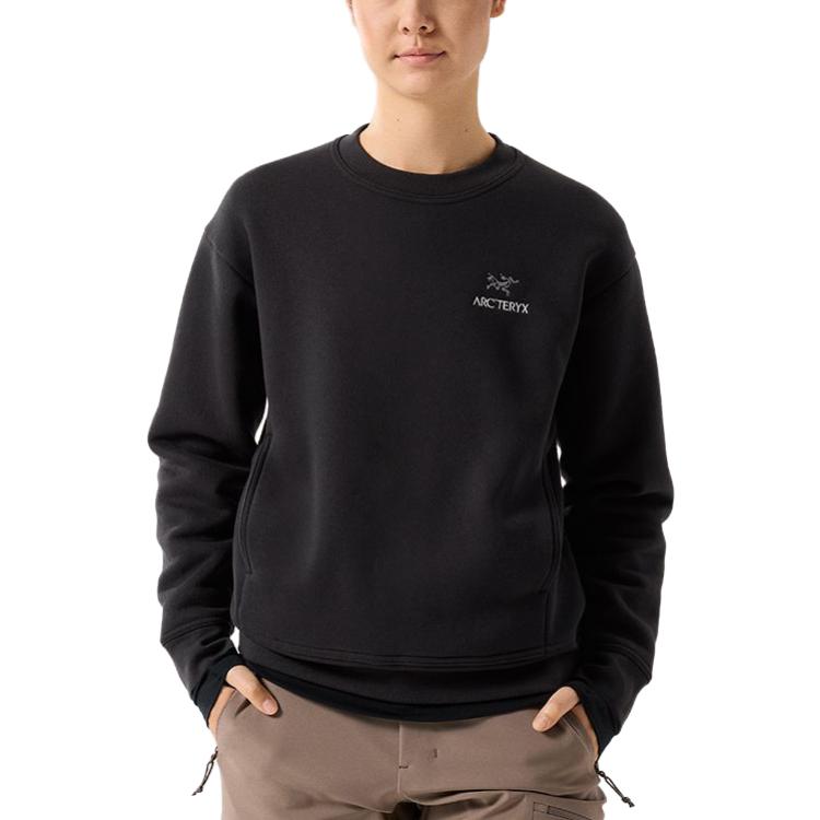 Толстовка Emblem FLEECE женская Arcteryx, velvet sand коричневый/velvet sand — фото 4