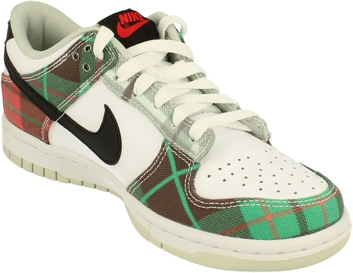 Кроссовки Nike Dunk Low SE 1 GS Trainers Dv8919, белый/черный — фото 4