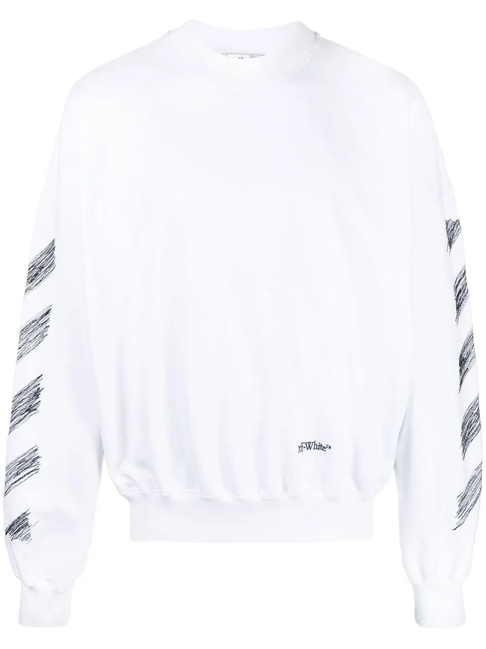 

Толстовка с принтом Scribble Diag OFF-WHITE, белый