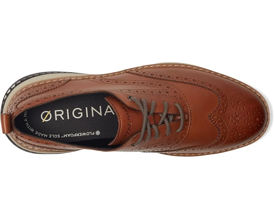 Оксфорды Cole Haan Original Grand Energy Weave Wing Tip Oxford, British Tan/Ivory — фото 2
