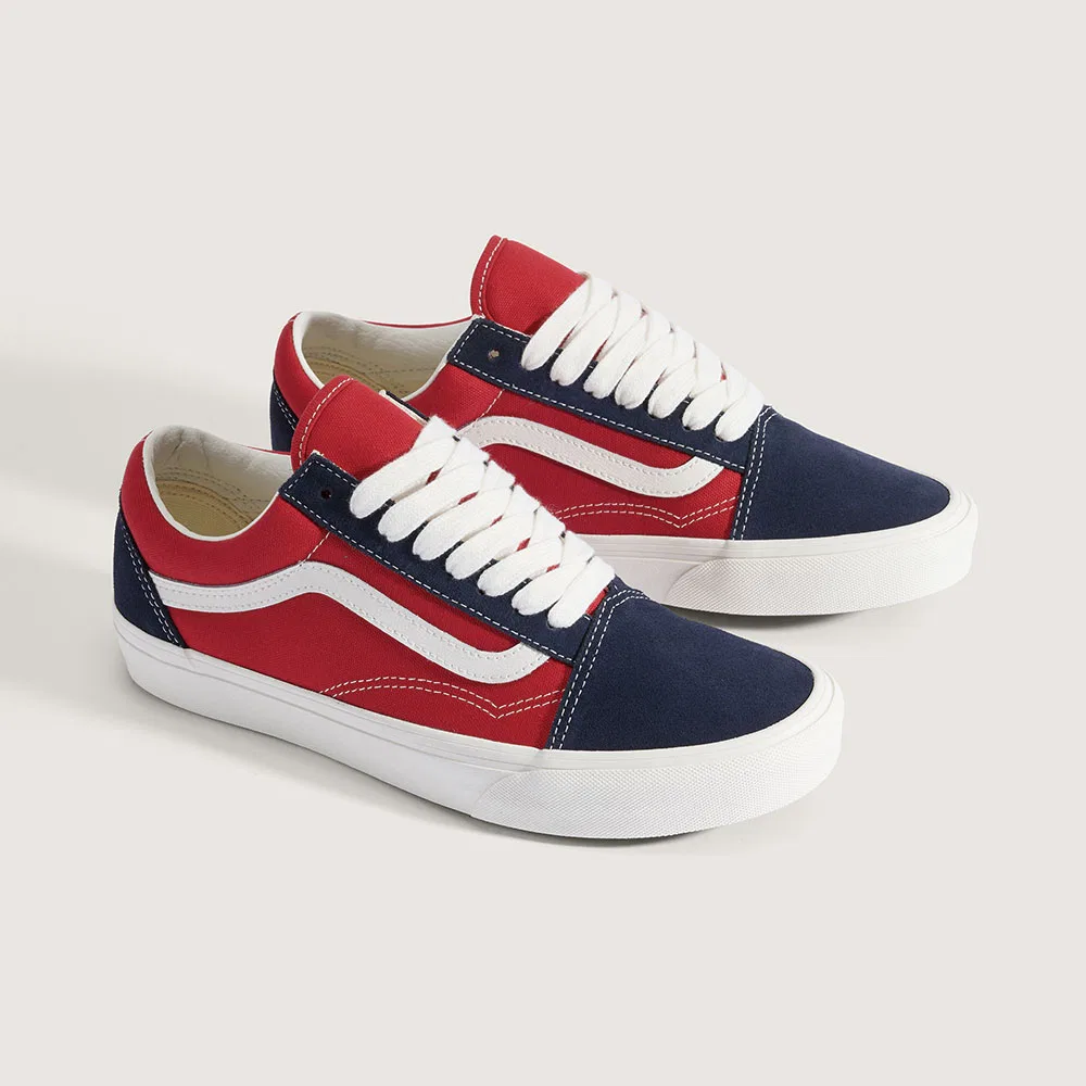 Мужские низкие кеды Old Skool Two Tone тёмно-синие/красные от Vans