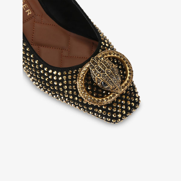 Туфли-челси Kurt Geiger London с декоративными шипами, черный / золотой — фото 2