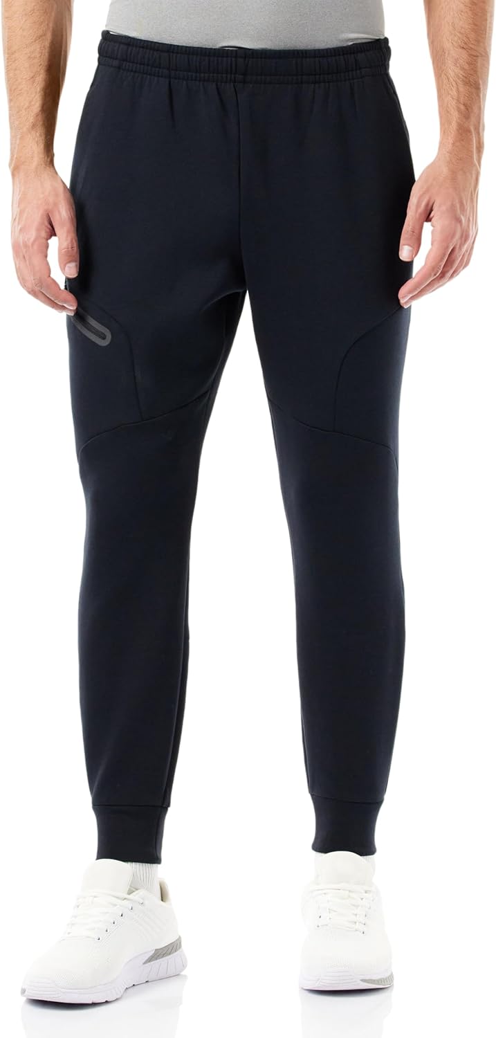 

Мужские флисовые джоггеры Unstoppable от Under Armour - дышащие и эластичные, Black/Black (001)
