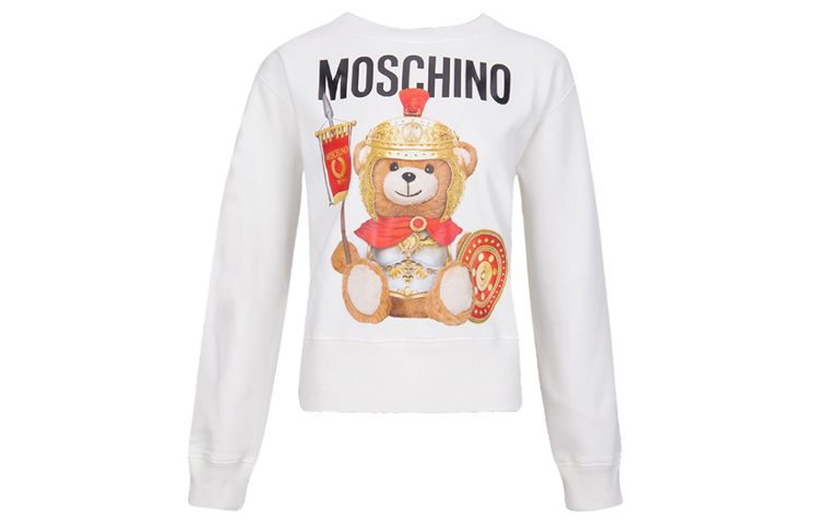 

Женская белая толстовка MOSCHINO